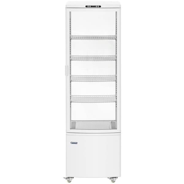 Royal Catering Kylmonter - 238 L - 5 nivåer - Vit - 4 hjul