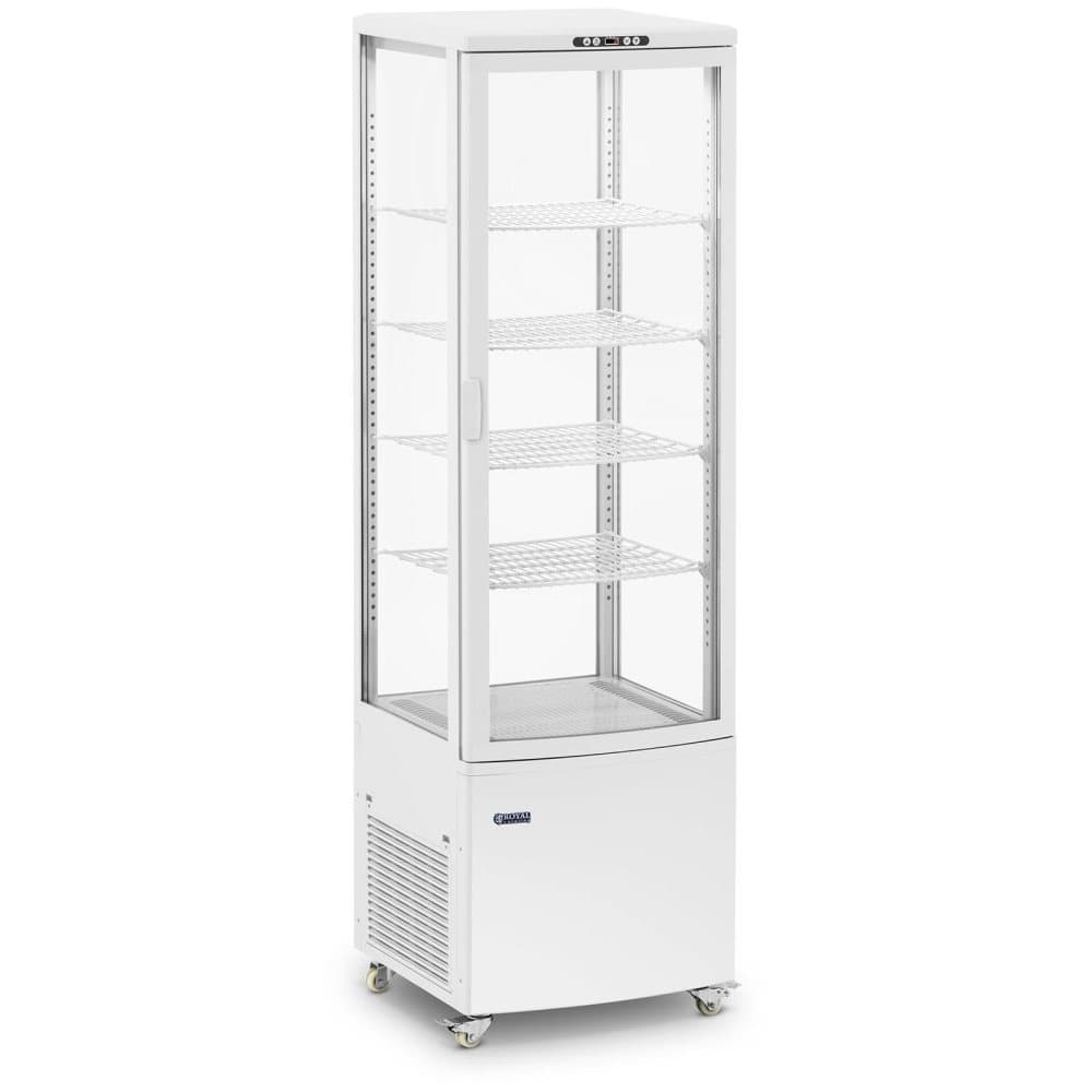 Royal Catering Kylmonter - 238 L - 5 nivåer - Vit - 4 hjul