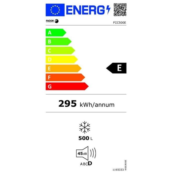 Fagor Kystfrys 165cm 500l - FCC500E