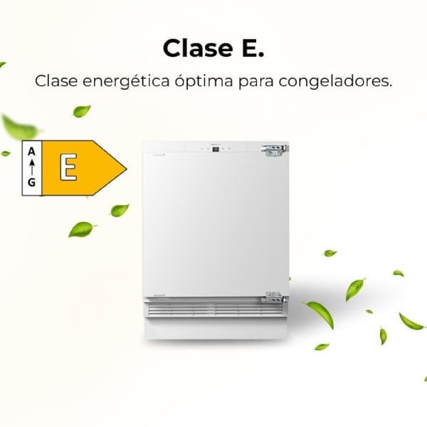 Cecotec Built-in 101-litre capacity freezer, class E, display touch and Fast Freezing.