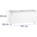 Miniatyrbild 7 av 7: Royal CateringFrysbox - 550 L - Glaslock - Låsbar - Royal Catering