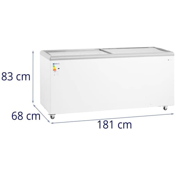 Royal CateringFrysbox - 550 L - Glaslock - Låsbar - Royal Catering