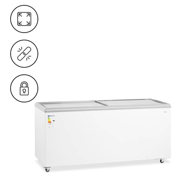 Royal CateringFrysbox - 550 L - Glaslock - Låsbar - Royal Catering