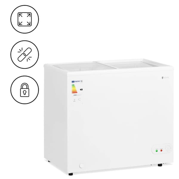 Royal CateringFrysbox - 200 L - Glaslock - Låsbar - Royal Catering