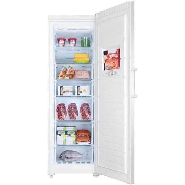 HAIER H2F-255WSAA - Upprättstående frys - 262L - Kall No Frost -L60 x H186,5 cm - Vit