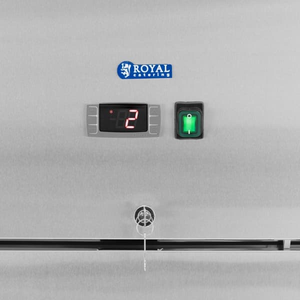 Royal Catering - Restaurangkyl - 485 l - Rostfritt stål - 1 dörr - 4 hjul - Låsbar