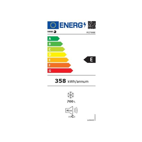 Frys - FAGOR - FCC700EE - 31,5 kg/24h - Vit - Automatisk avfrostning