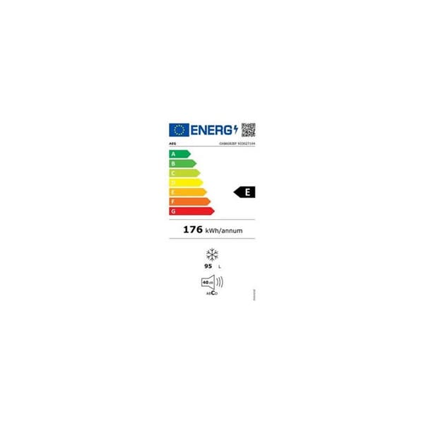 Toppfrys - AEG - OAB6I82EF - Inbyggd 82 cm - Volym 95 L - Energiklass E