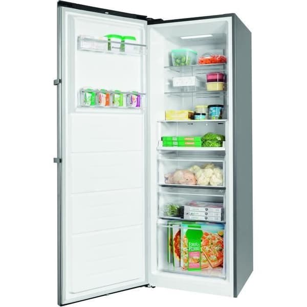 BRANDT BFU862YNX - Upprättstående frys - 262L - No Frost - L 59,5 x H 185 cm - Rostfritt stål