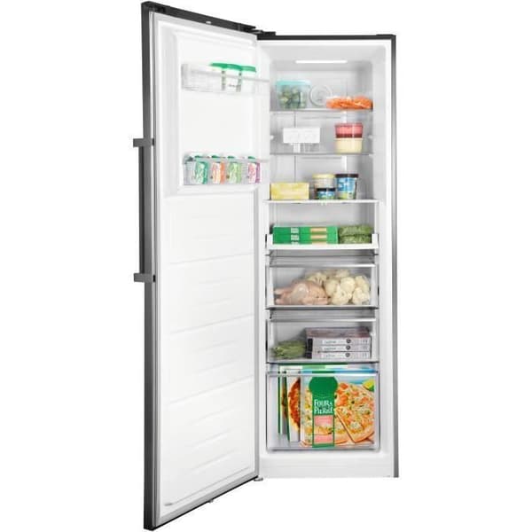 BRANDT BFU862YNX - Upprättstående frys - 262L - No Frost - L 59,5 x H 185 cm - Rostfritt stål