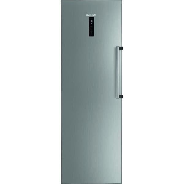 BRANDT BFU862YNX - Upprättstående frys - 262L - No Frost - L 59,5 x H 185 cm - Rostfritt stål Grå