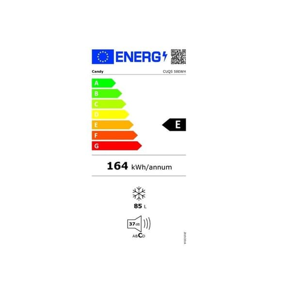Toppfrysare - CANDY - CUQS 58EWH - 85 liter - Low Frost - 37 dB