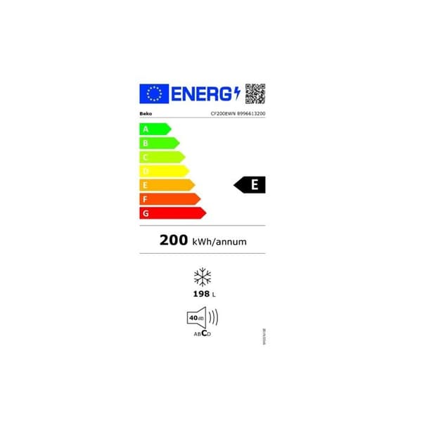 Beko Fryser kiste 90,5 cm 198 l - CF200EWN