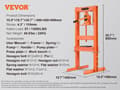 Miniatyrbild 2 av 2: Hydraulisk verkstadspress, 6T lastkapacitet, kompakta dimensioner,6T
