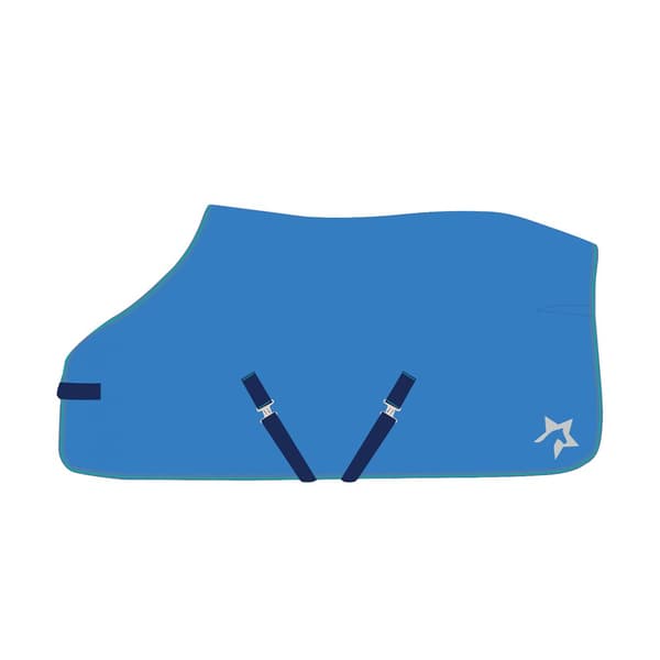 Hy Zeddy Fleece Rug Cobalt Blue/Petrol Blue/Turquoise 4ft