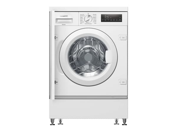 Siemens iQ700 WI14W443 - Vaskemaskin - innebygd - bredde: 59.6 cm - dybde: 57.4 cm - høyde: 81.8 cm - frontileggelse - 55 liter - 8 kg - 1400 rpm - h Hvit