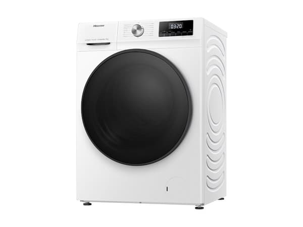 Hisense WFQA1014EVJM - Vaskemaskin - bredde: 60 cm - dybde: 61 cm - høyde: 85 cm - frontileggelse - 10 kg - 1400 rpm Hvit