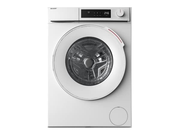 Sharp ES-NFW814CWA-DE - Tvättmaskin - bredd: 59.7 cm - djup: 55.7 cm - höjd: 84.5 cm - frontmatad - 55 liter - 8 kg - 1400 rpm - vit