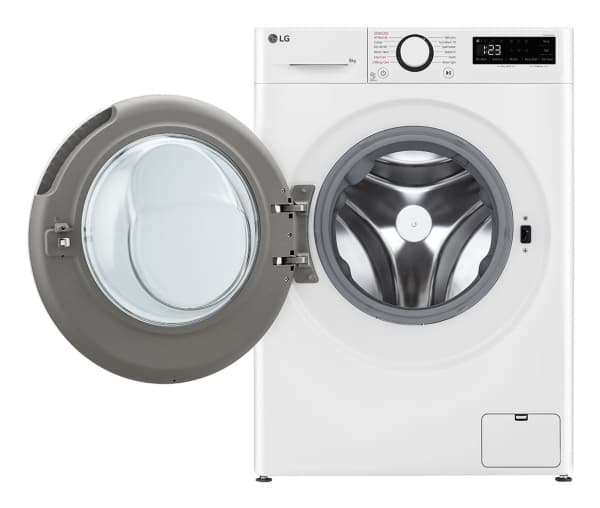 LG Serie R5 F2WR508S0W - Vaskemaskin - bredde: 60 cm - dybde: 53.5 cm - høyde: 85 cm - frontileggelse - 8 kg - 1200 rpm - hvit