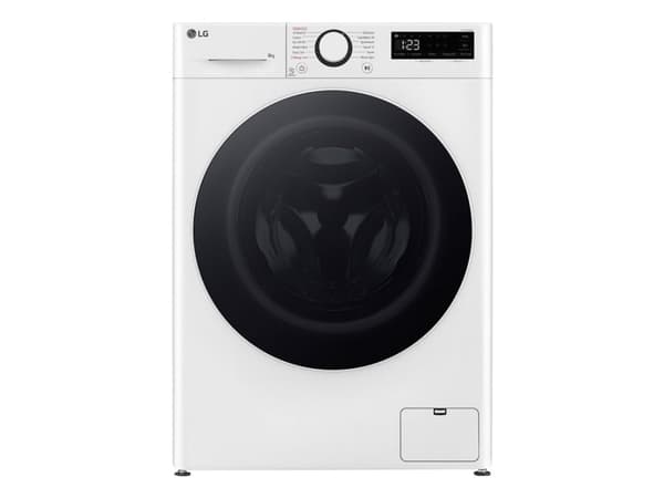 LG Serie R5 F2WR508S0W - Vaskemaskin - bredde: 60 cm - dybde: 53.5 cm - høyde: 85 cm - frontileggelse - 8 kg - 1200 rpm - hvit