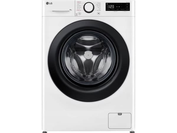 LG Serie R5 F2WR508SWW - Vaskemaskin - bredde: 60 cm - dybde: 53.5 cm - høyde: 85 cm - frontileggelse - 8 kg - 1200 rpm - hvit