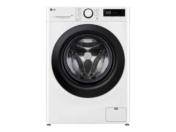 LG Serie R5 F2WR508SWW - Vaskemaskin - bredde: 60 cm - dybde: 53.5 cm - høyde: 85 cm - frontileggelse - 8 kg - 1200 rpm - hvit