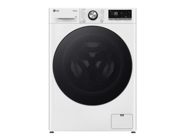 LG Serie R7 F2WR709S2W - Vaskemaskin - Wi-Fi - bredde: 60 cm - dybde: 53.5 cm - høyde: 85 cm - frontileggelse - 9 kg - 1200 rpm - hvit