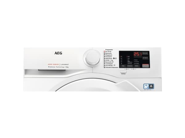 AEG LAVAMAT 6000 Series L6FBA51480 - Vaskemaskin - høyde: 85 cm - frontileggelse - 8 kg - 1400 rpm - hvit