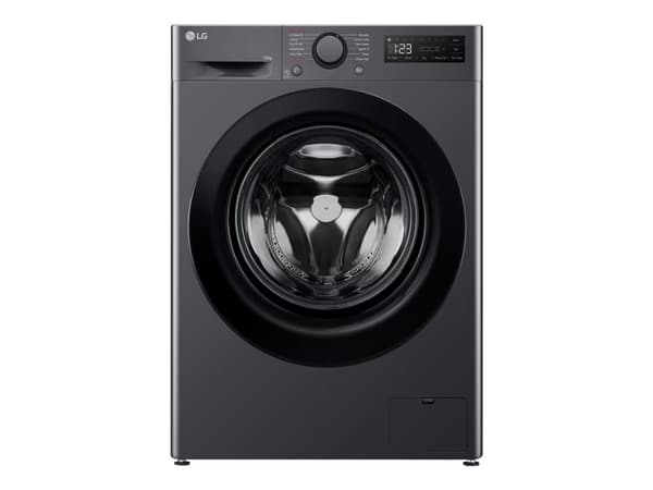 LG Serie R5 F4WR510SBM - Vaskemaskin - bredde: 60 cm - dybde: 62 cm - høyde: 85 cm - frontileggelse - 10 kg - 1400 rpm - light black Sort