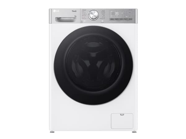 LG F2WR909P3W - Vaskemaskin - Wi-Fi - bredde: 60 cm - dybde: 53.5 cm - høyde: 85 cm - frontileggelse - 9 kg - 1200 rpm - hvit