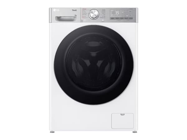 LG F2WR909P3W - Vaskemaskin - Wi-Fi - bredde: 60 cm - dybde: 53.5 cm - høyde: 85 cm - frontileggelse - 9 kg - 1200 rpm - hvit