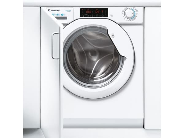 Candy CBW 48TWME-S - Vaskemaskin - innebygd - Nisje - bredde: 60 cm - dybde: 57 cm - høyde: 83 cm - frontileggelse - 58 liter - 8 kg - 1400 rpm - hvi