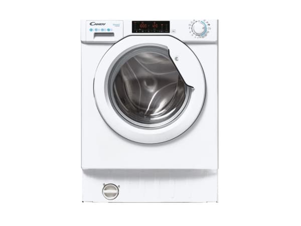 Candy CBW 48TWME-S - Vaskemaskin - innebygd - Nisje - bredde: 60 cm - dybde: 57 cm - høyde: 83 cm - frontileggelse - 58 liter - 8 kg - 1400 rpm - hvi