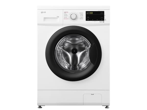 LG F2J3WSBWE - Vaskemaskin - bredde: 60 cm - dybde: 49 cm - høyde: 85 cm - frontileggelse - 6.5 kg - 1200 rpm - hvit