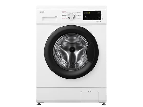 LG F2J3WSBWE - Vaskemaskin - bredde: 60 cm - dybde: 49 cm - høyde: 85 cm - frontileggelse - 6.5 kg - 1200 rpm - hvit