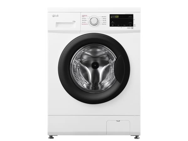 LG F2J3WSBWE - Vaskemaskin - bredde: 60 cm - dybde: 49 cm - høyde: 85 cm - frontileggelse - 6.5 kg - 1200 rpm - hvit