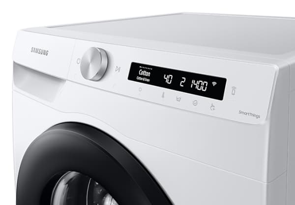 Samsung WW5100T WW80T504AAW - Vaskemaskin - Wi-Fi - bredde: 60 cm - dybde: 55 cm - høyde: 85 cm - frontileggelse - 61 liter - 8 kg - 1400 rpm - hvit