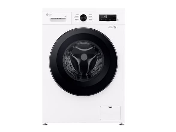 LG F4X1008NWK - Vaskemaskin - Wi-Fi - bredde: 60 cm - dybde: 59 cm - høyde: 85 cm - frontileggelse - 8 kg - 1400 rpm - glanshvit