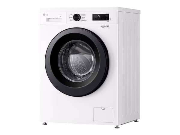 LG F4X1008NWK - Vaskemaskin - Wi-Fi - bredde: 60 cm - dybde: 59 cm - høyde: 85 cm - frontileggelse - 8 kg - 1400 rpm - glanshvit