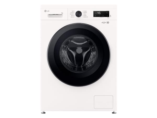 LG F4X1009NWK - Vaskemaskin - Wi-Fi - bredde: 60 cm - dybde: 59 cm - høyde: 85 cm - frontileggelse - 9 kg - 1400 rpm - glanshvit