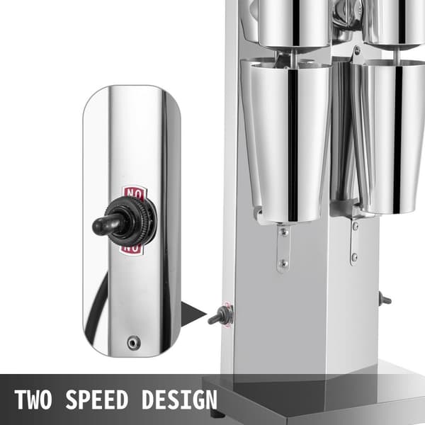 Milkshake Maker 800ML - 18K OMDR, 2 hastighedsindstillinger, 360° mixhoveder - Enkel & Sikker