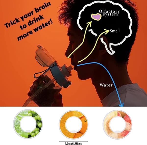 Luftvattenflaska flavor pods pack, luftvattenflaska ny fruktdoftande vattenflaska, lämplig för luft flavor pods passionsfruktsmak