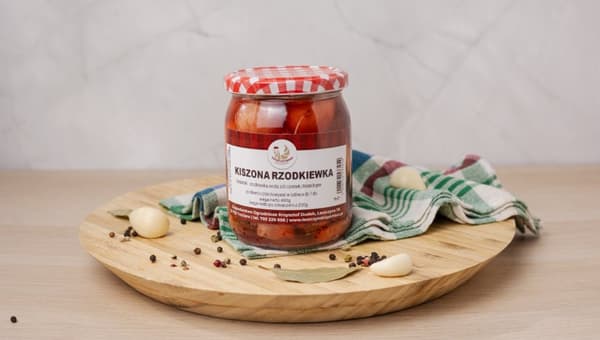 ,LESZCZYŃSKI SPICHLERZ Inlagd rädisa 480g - Familjerecept