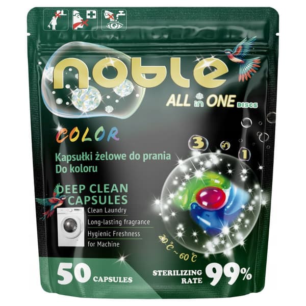 Noble Color Vaskekapsler 50 stk Alt i én 3i1