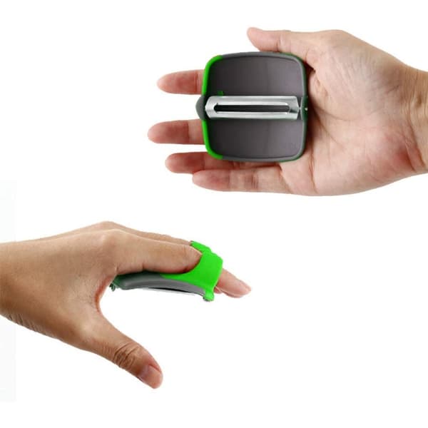 Kartoffelskræller på fingerspidsen - Simpel Grøn 1-Pack