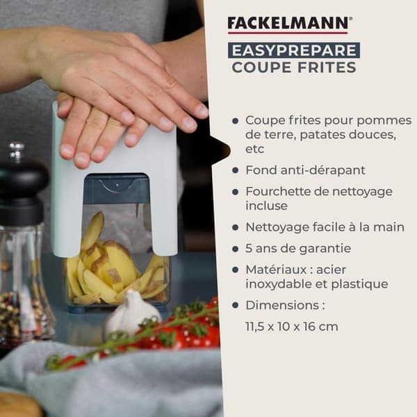 Manuell skärmaskin med behållare och rengöringsborste Fackelmann Easy Prepare