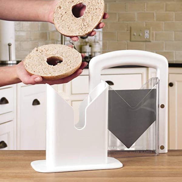 Bagel Slicer Brødskærer med sikkert greb