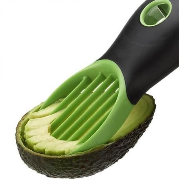 Bekväm lättanvänd 3 i 1 multifunktionell fruktavokadoskärare