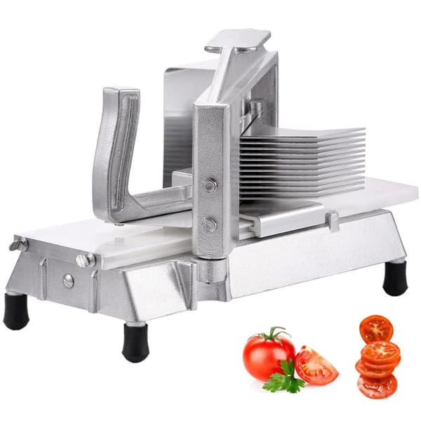 3/16-tums kommersiell tomatskärare, vasst blad, ergonomiskt handtag, säkert och stabilt, lätt att rengöra
