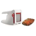 Miniatyrbild 1 av 5: MOULINEX Manuell pommes frites och grönsaksskärare, Stort galler 7x7 cm, Rostfria blad, Utmärkt grepp, Robust, Vit/Röd K1015414